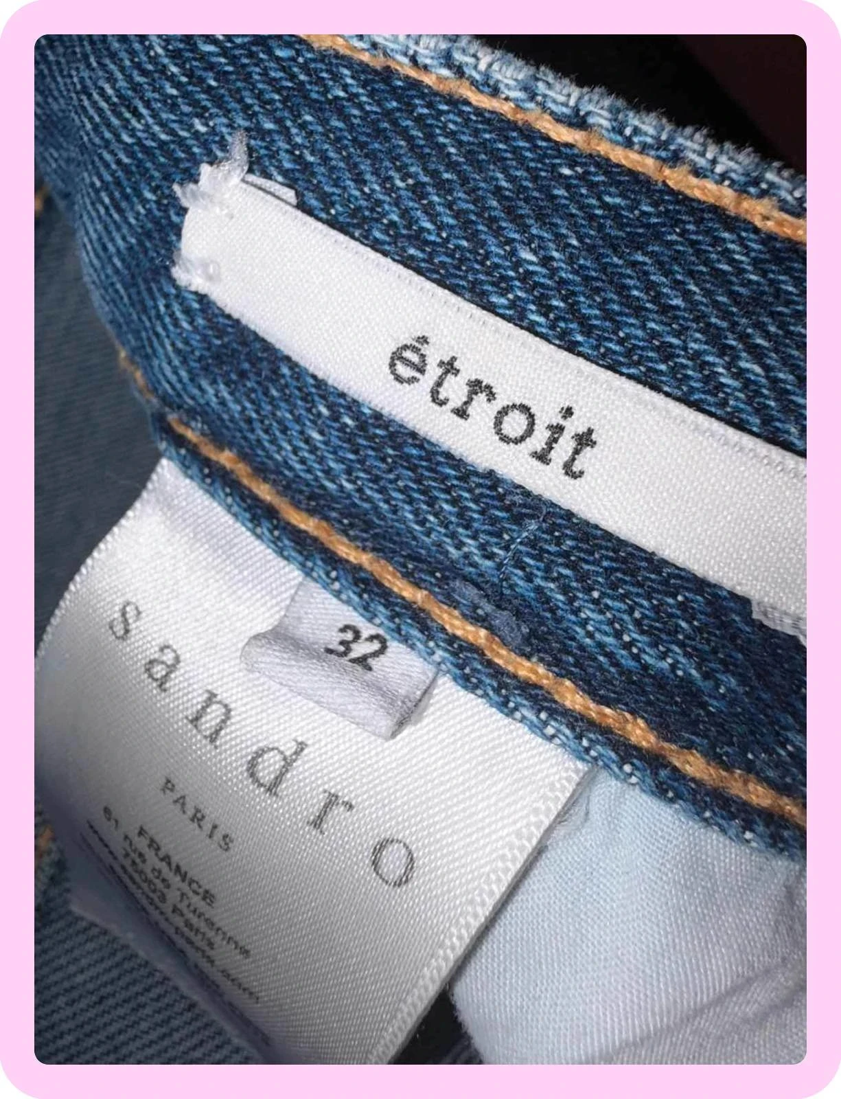 Jeans masculino Sandro tamanho 32 usado uma vez – photo 7